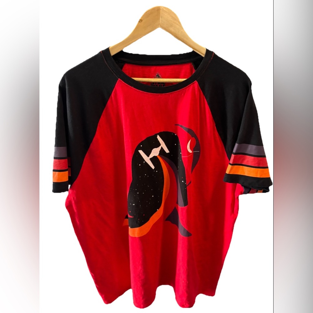 Authentic Disney Star Wars Darth Vader Empire Adult XXL T-Shirt Red Vacation